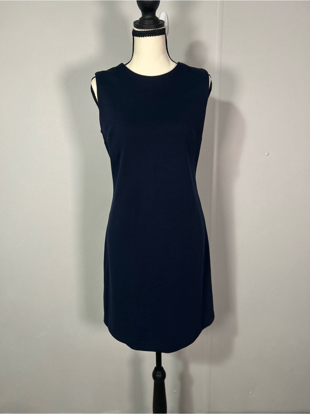 Calvin Klein Navy Sleeveless Shift Mini Dress